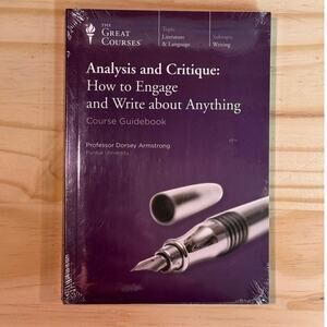 The Great Courses Anaylsis and Critique Writing Audiobook DVD Coursebook SEALED